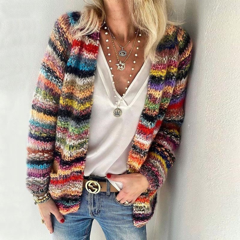 Courtney™ | Colorful Knitted Cardigan