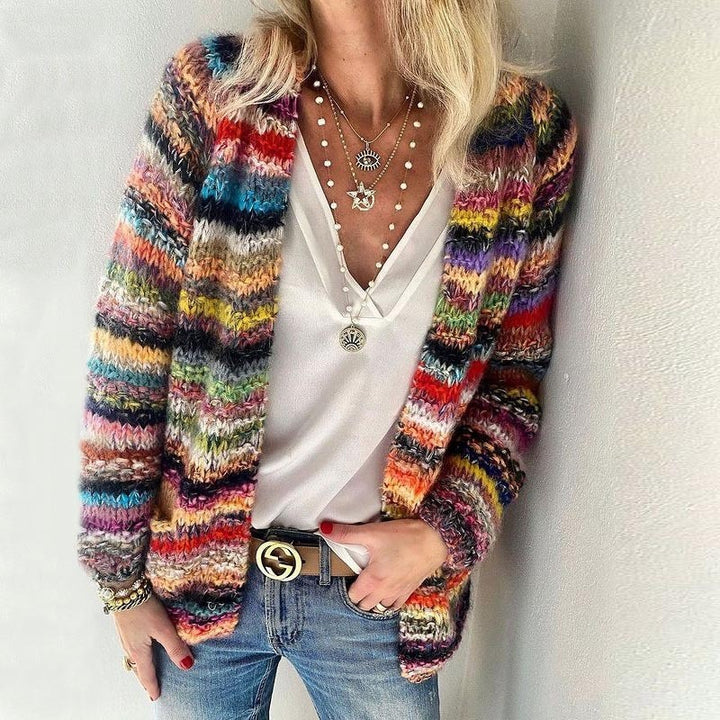 Courtney™ | Colorful Knitted Cardigan
