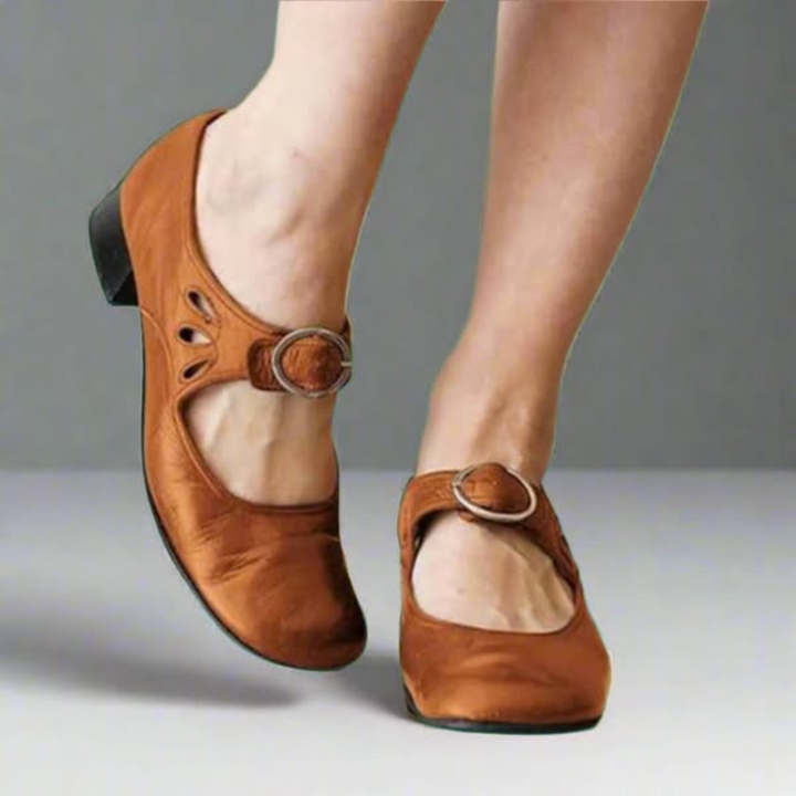 Stella™ | Orthopaedic leather sandals with comfortable wedge sole