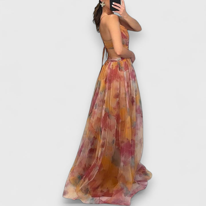 Giselle™ | Enchanting Maxi Dress with Floral Print