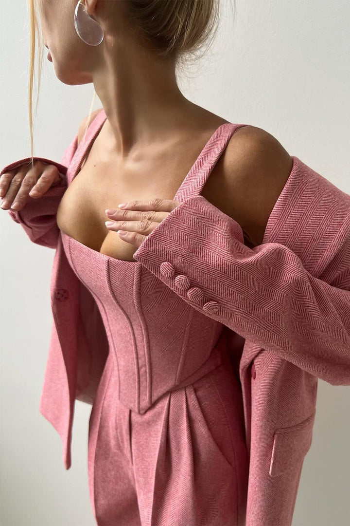 Mila™ | Three-piece set with double-breasted blazer
