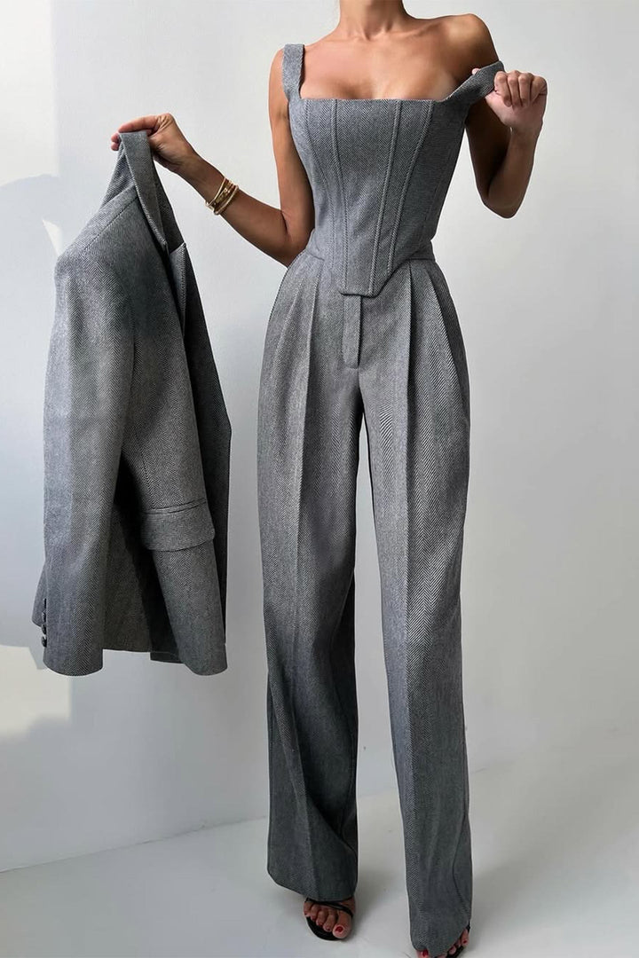 Mila™ | Three-piece set with double-breasted blazer