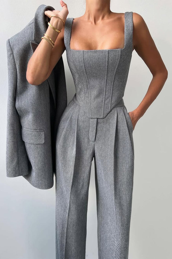 Mila™ | Three-piece set with double-breasted blazer