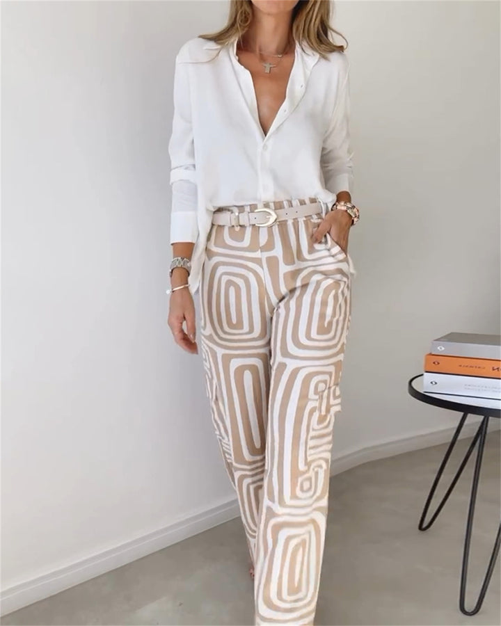 Eliana™ | Chic Geometric Two-Piece Set