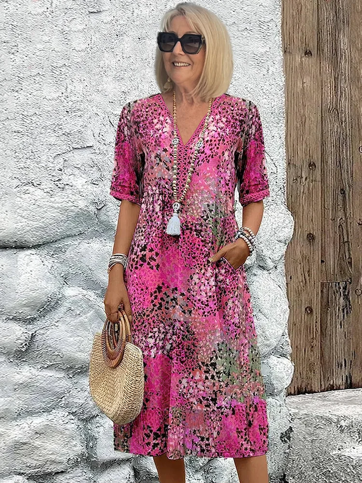 Neeltje™ | Vibrant mid-length dress