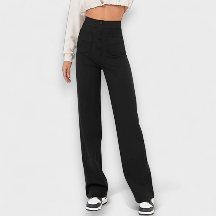 Lea™ | High-Waisted Elastische Casual Pants